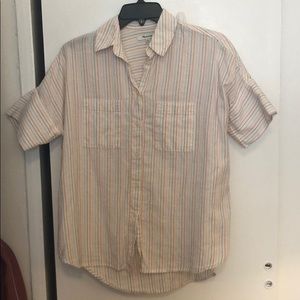 Madewell stitched stripe button down
